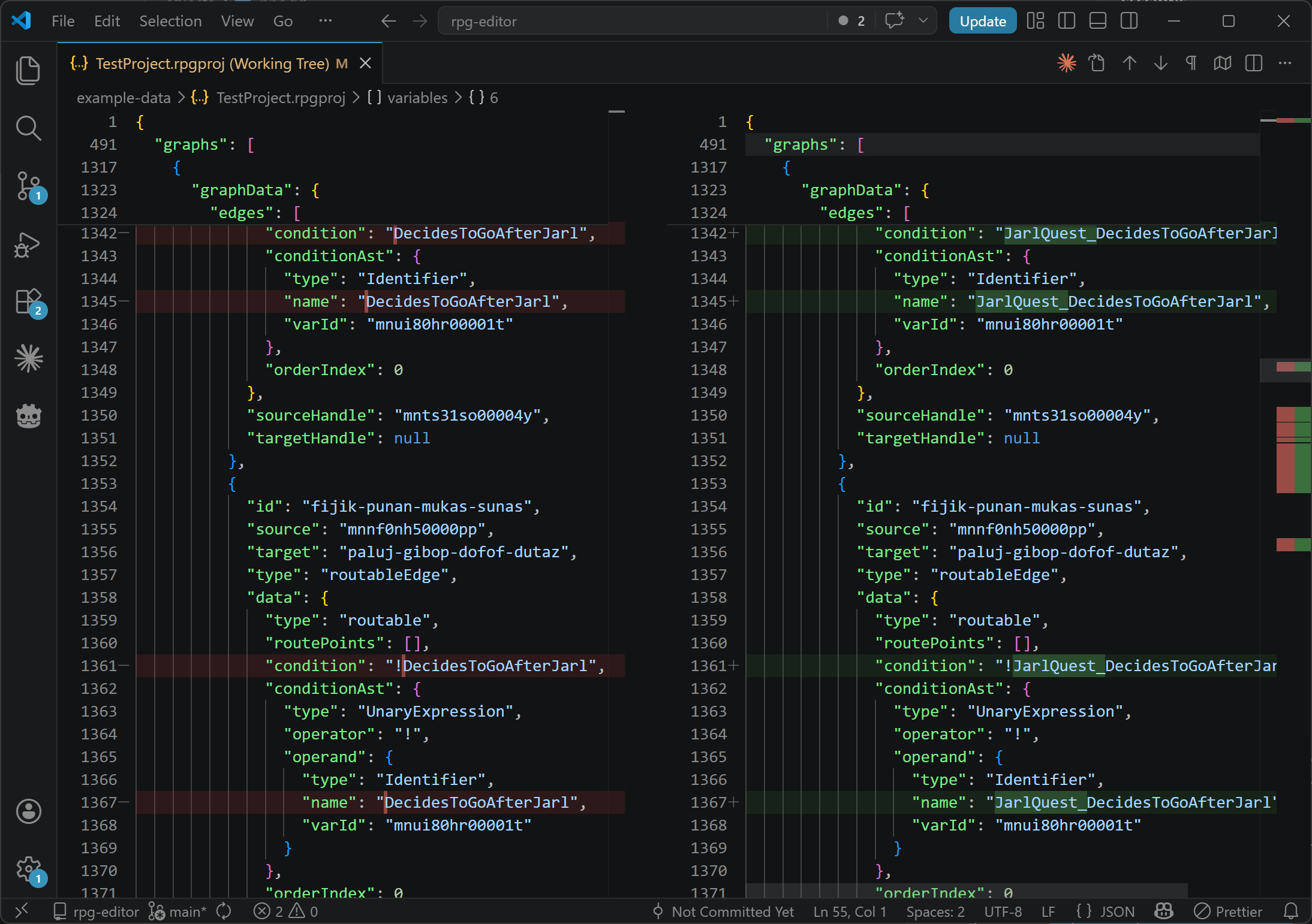 Git-friendly screenshot