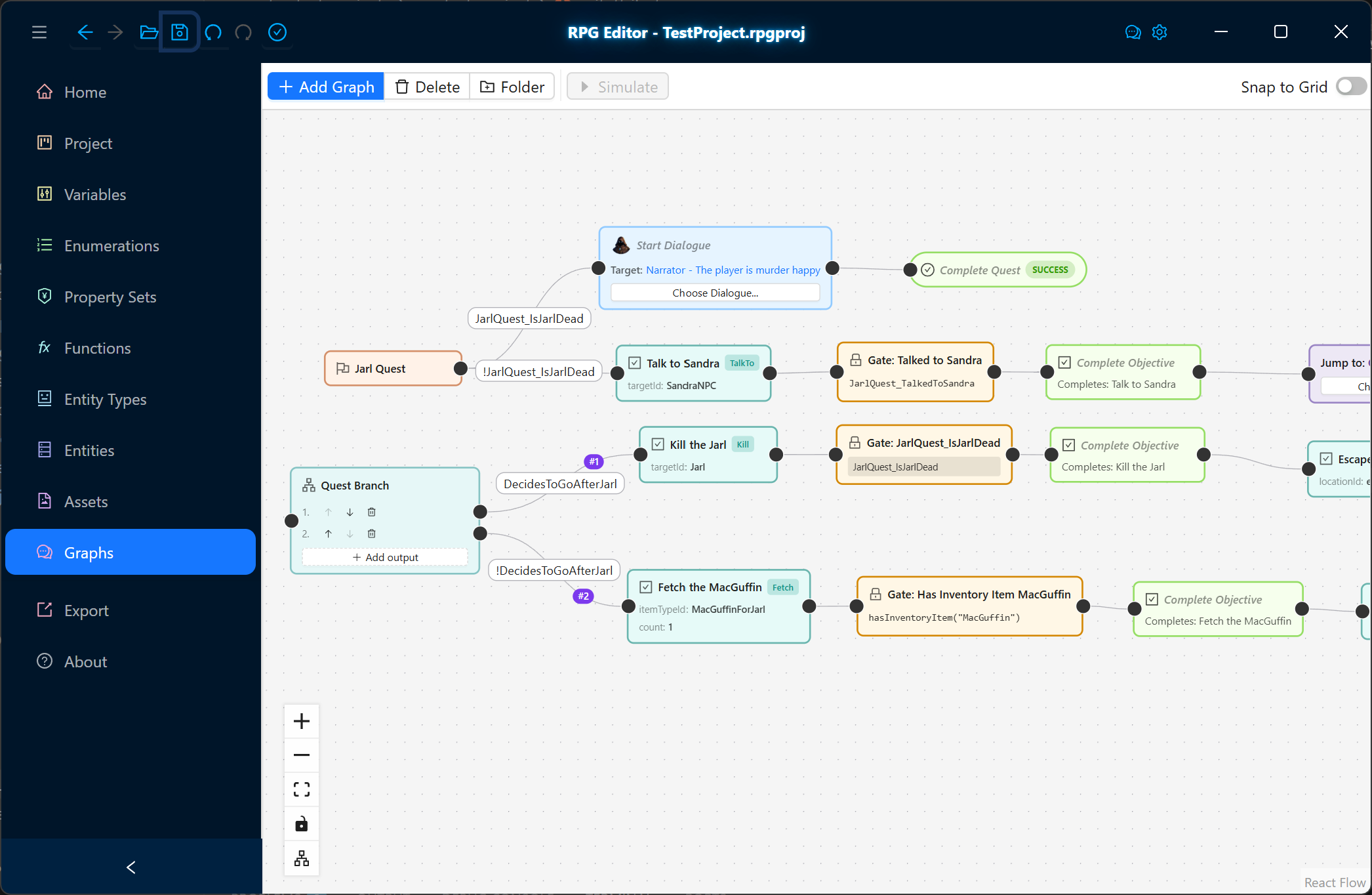 RPG Editor screenshot